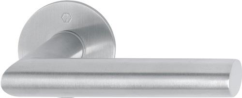 HOPPE Türdrückerpaar Ams.E1400Z/849N VA F69 m.Drückerrosetten VK 8mm - 3746641