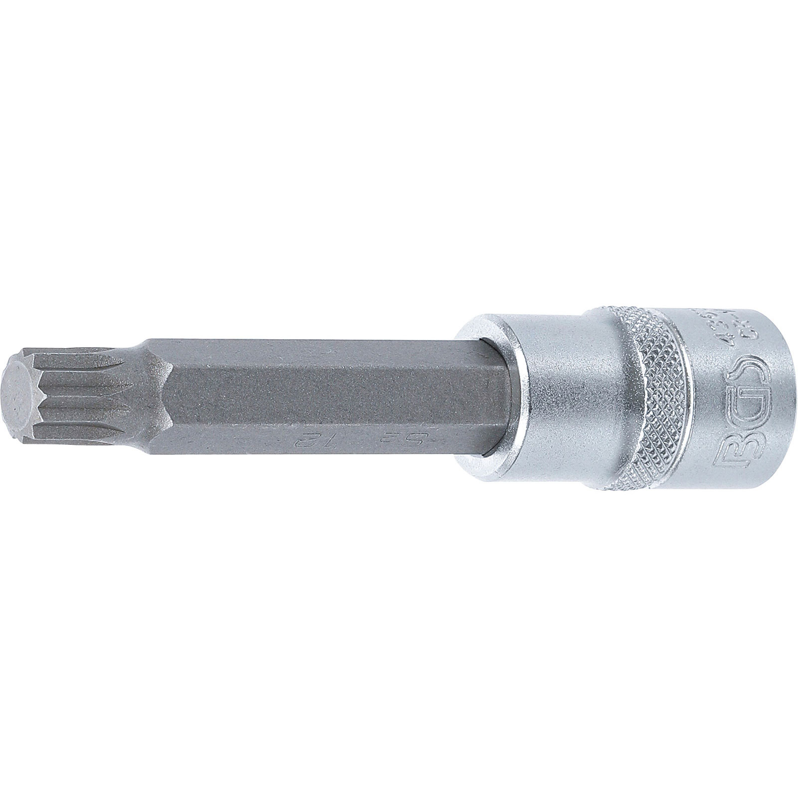 BGS Bit-Einsatz Länge 100 mm Antrieb Innenvierkant 12,5 mm (1/2") Innenvielzahn (für XZN) M12 - 4363