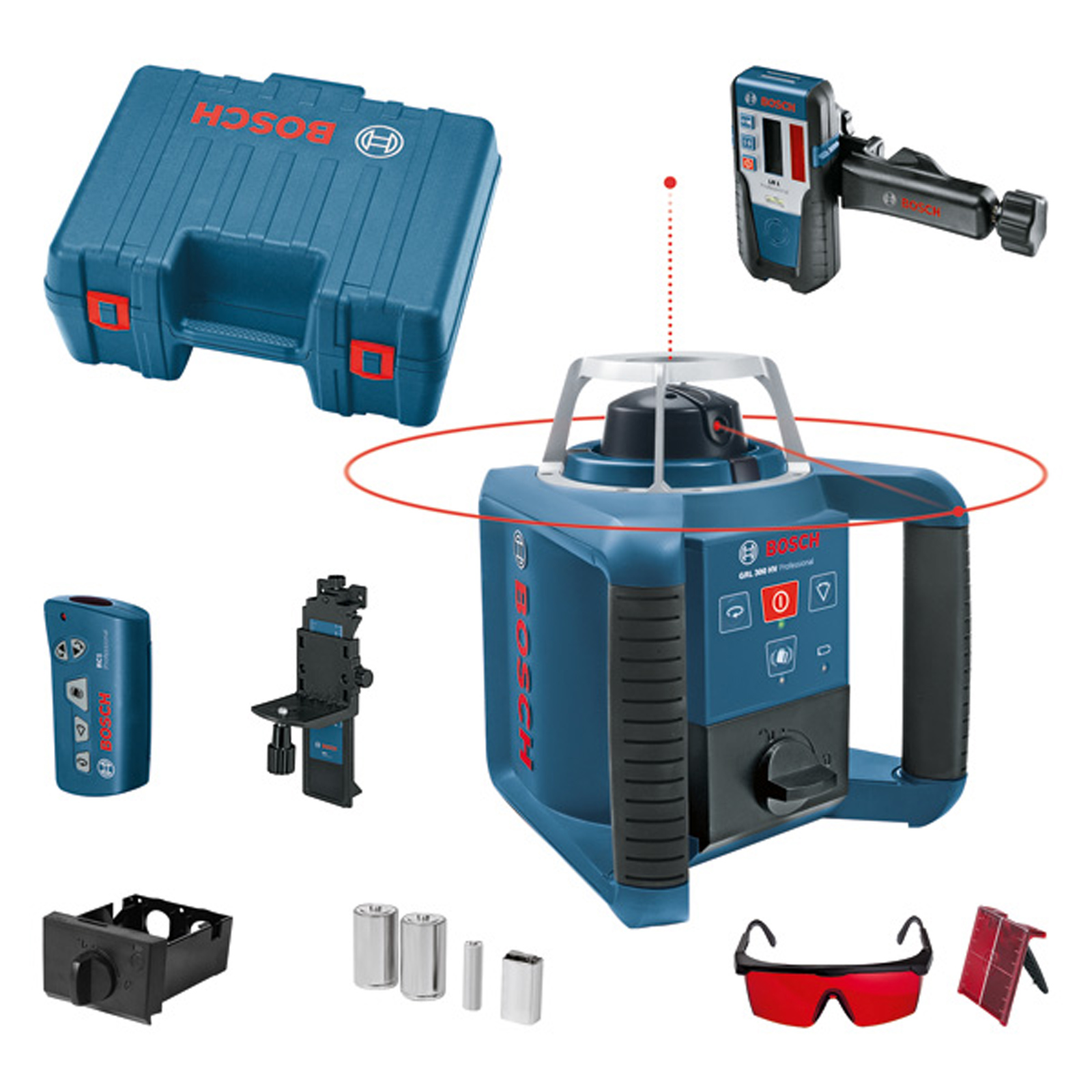 Bosch Rotationslaser GRL 300 HV mit Halterung - 0601061504