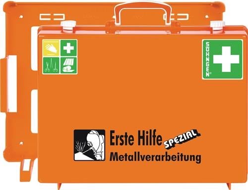 Erste Hilfe Koffer Beruf SPEZIAL Metallverarbeitung B400xH300xT150ca.mm orange