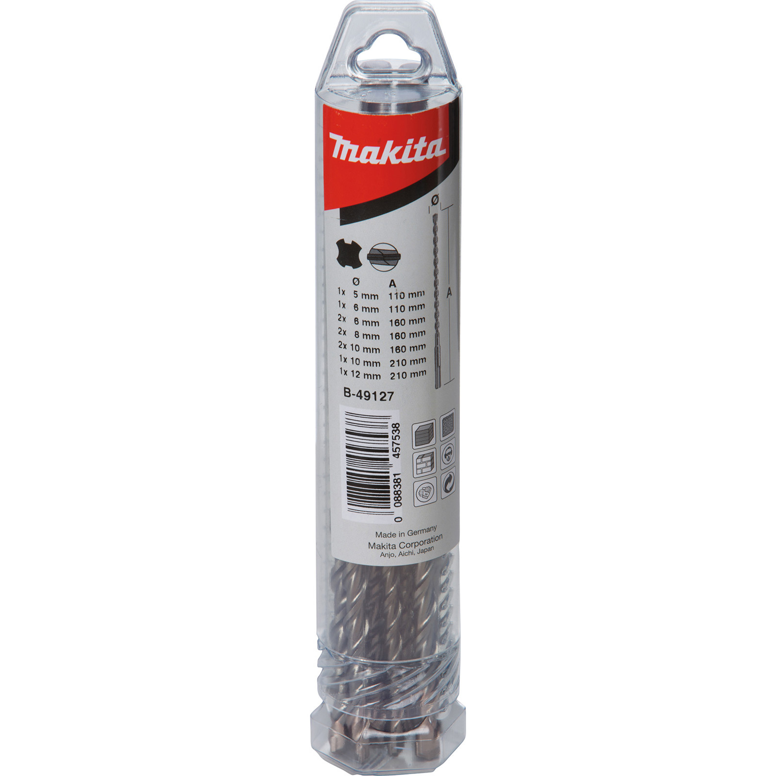 Makita SDS-VPLUS-Bohrer-Set Nr.6 10tlg. - B-49127