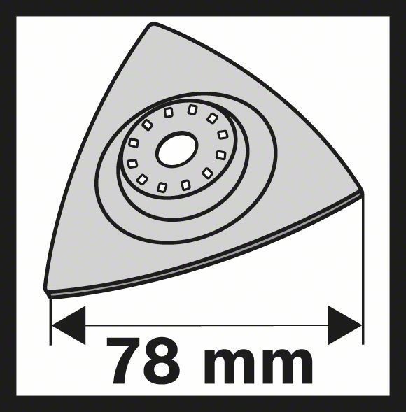 Bosch 1x Carbide-RIFF Schleifplatte Starlock AVZ 78 RT2 - 2608661648