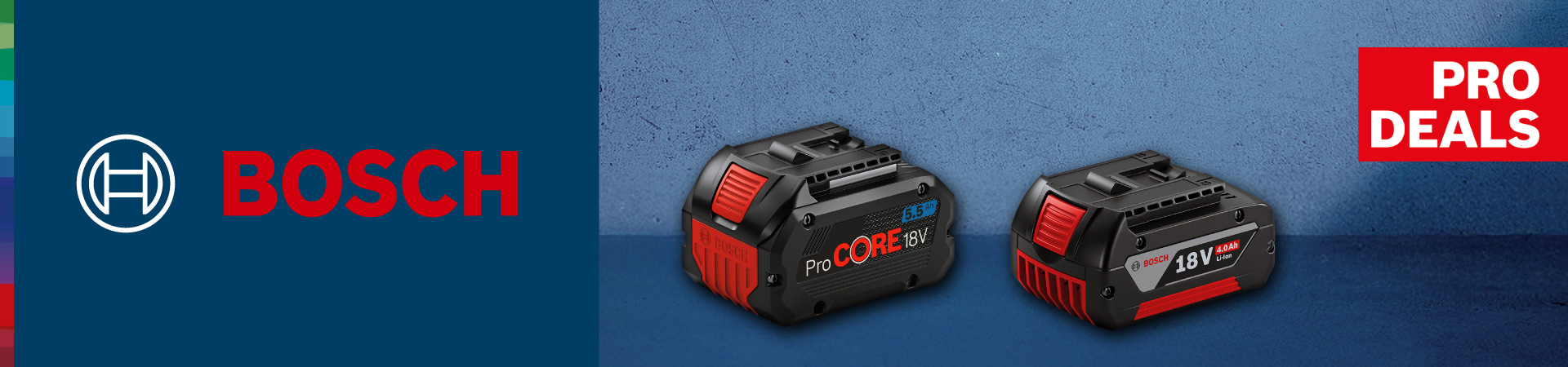 Bosch ProCORE18V Akku-Set im Rahmen der ProDeals Aktion – jetzt profitieren Bosch ProDeals – ProCORE18V Akkus im Aktionsangebot sichern