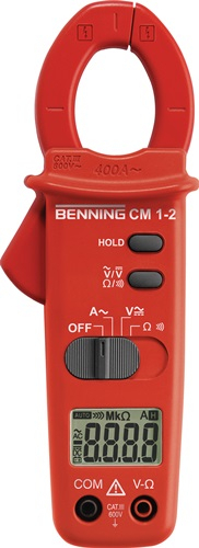 BENNING Stromzangenmultimeter CM 1-2 0,1 A-400 A CAT III 600 V - 44062