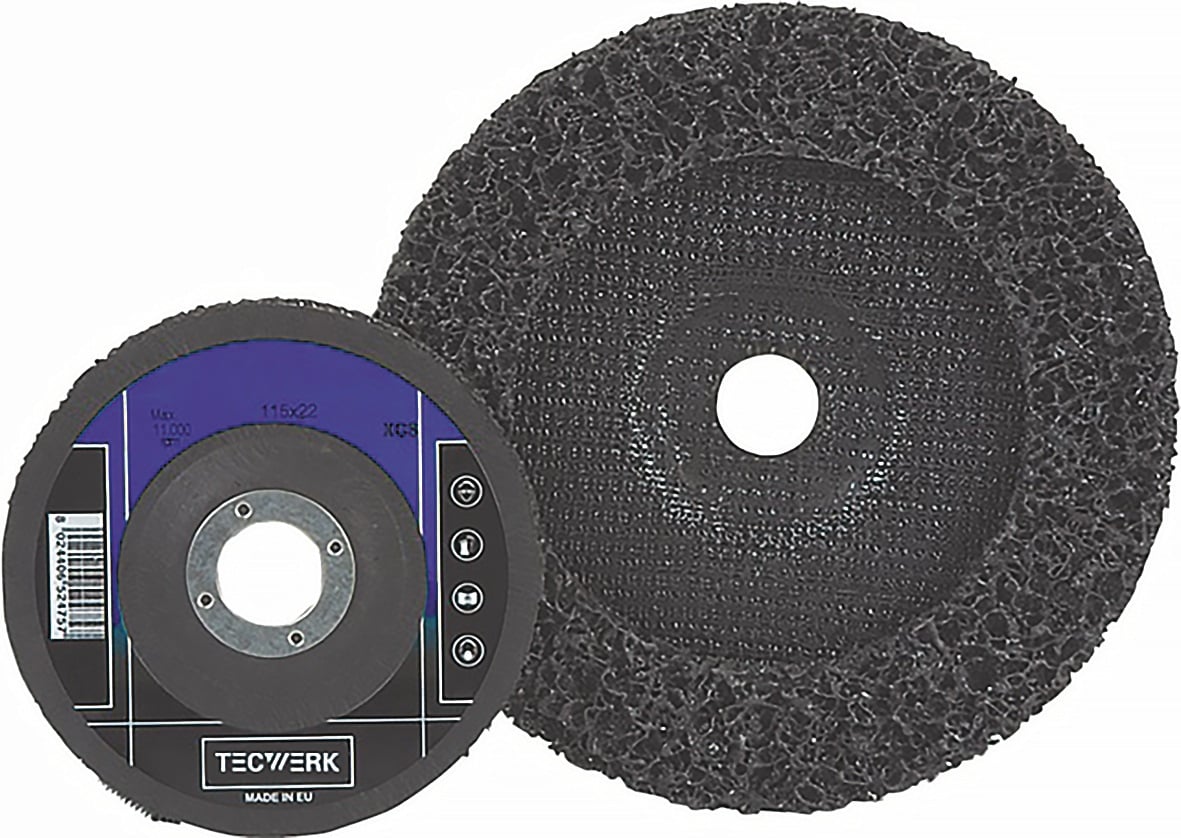 Grobreinigungsscheibe Ø125x22mm ext.coarse Bohr.22,23mm TECWERK