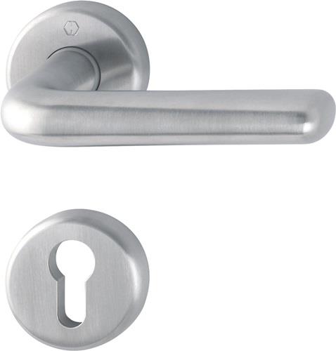 HOPPE Rosettengrt.Hel.E1730Z/17KV/17KVS VA F69 rd.PZ DIN L/R D/D - 3032884