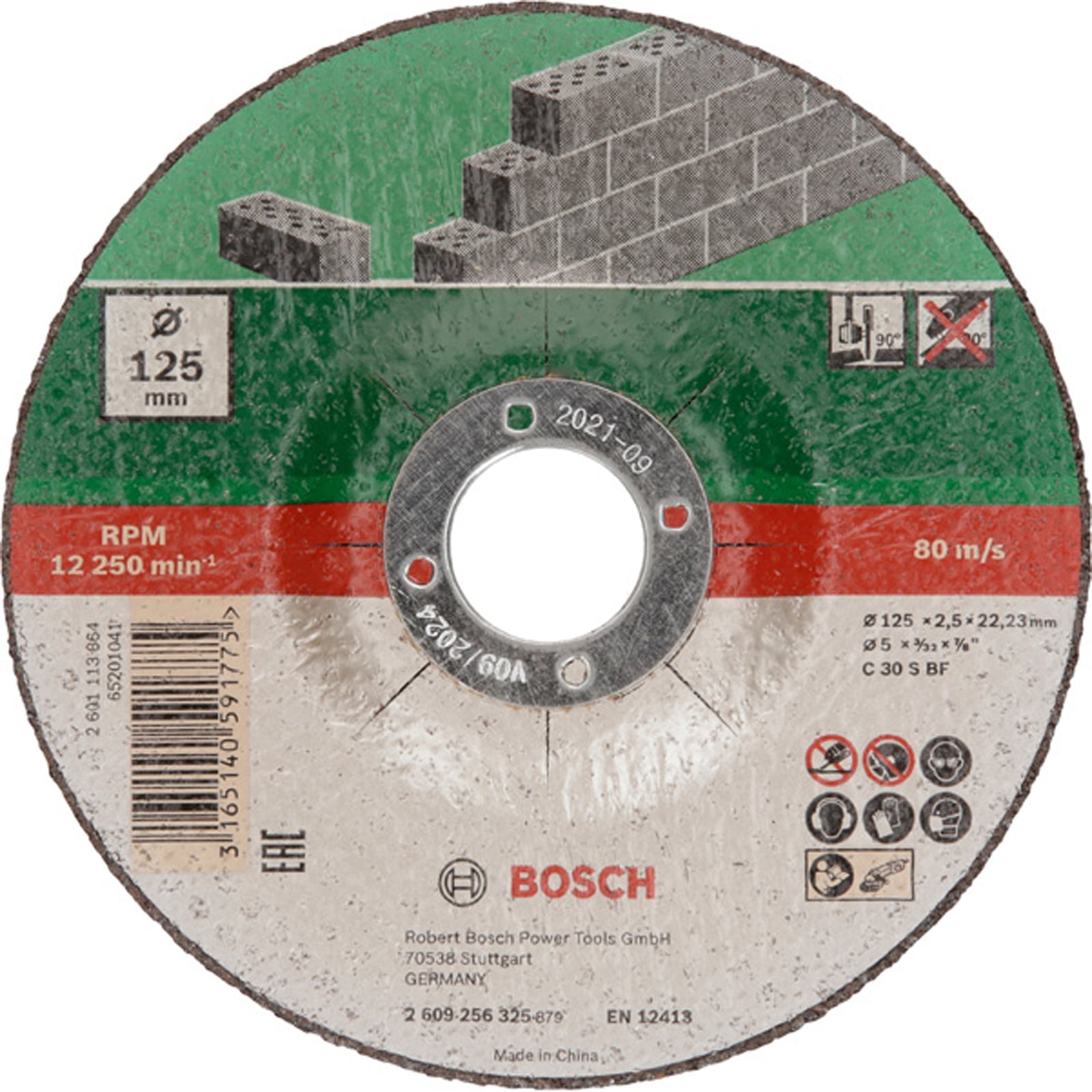 Bosch Trennscheiben-Set gekröpft für Stein D= 125 mm 5-tlg. - 2609256335