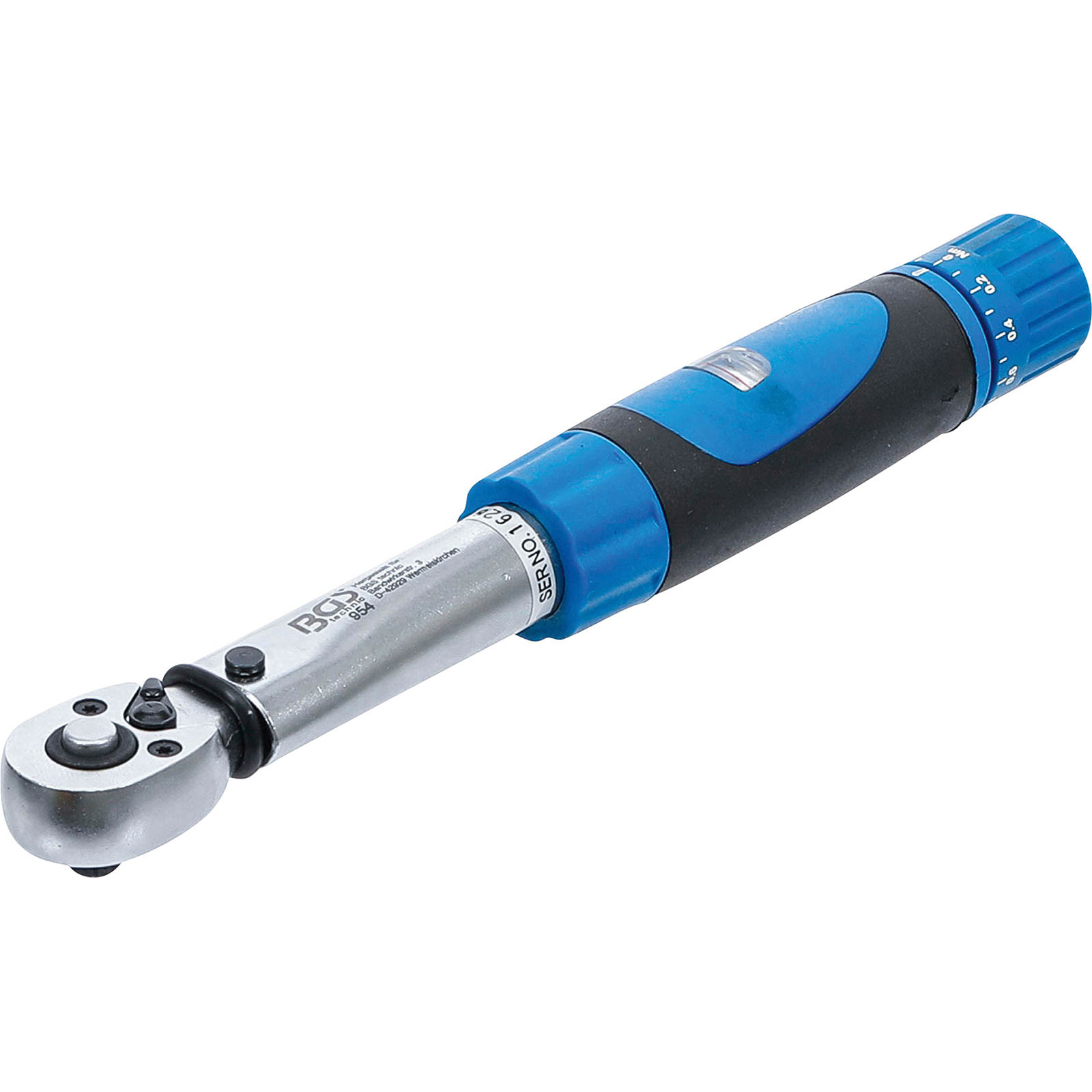 BGS Drehmomentschlüssel Abtrieb Außenvierkant 6,3 mm (1/4") 1 - 6 Nm - 954