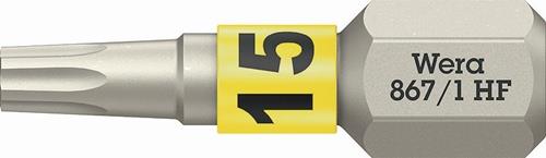 Bit 867 TORX® HF 1/4 Zoll TX 15 L.25mm m.Farbleitsystem WERA