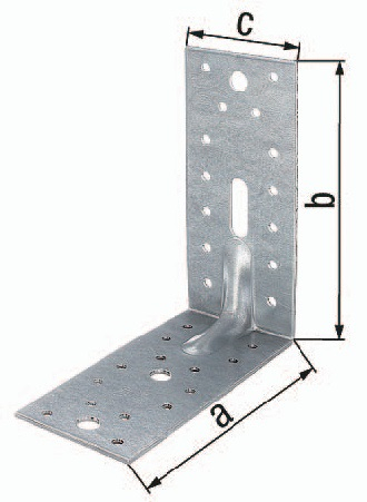 GAH Alberts Schwerlastwinkelverbinder ETA-8/165 150 x 150 x 65 mm Anz.Löcher 1/3/28 S.2,5 mm - 335724