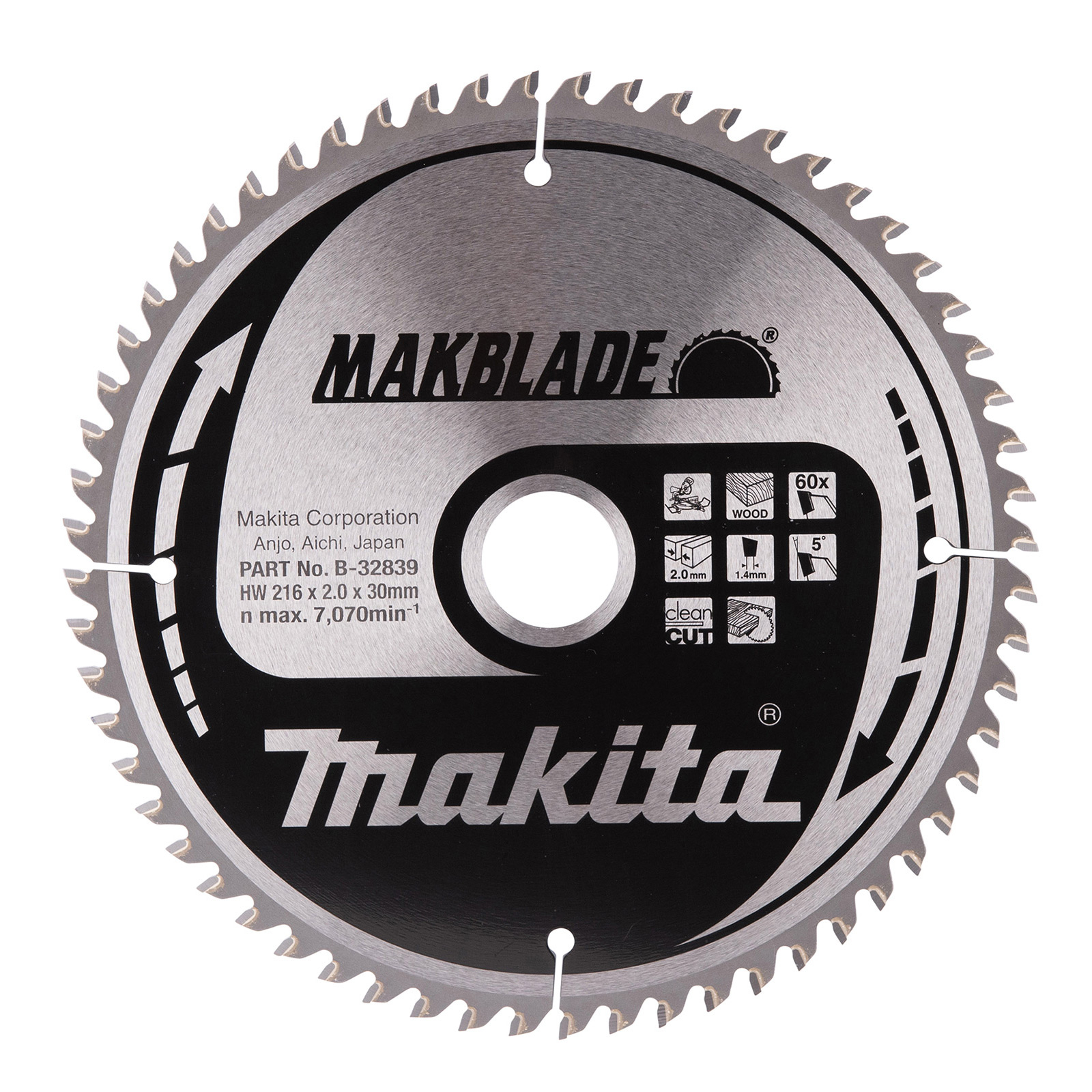 Makita MAKBLADE Sägeblatt 216x30x60Z - B-32839
