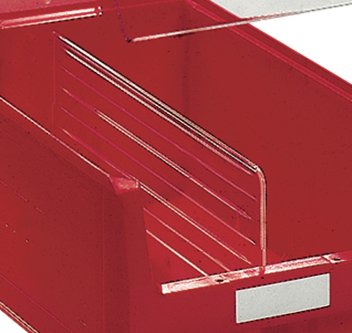Längsteiler f.Sichtlagerkasten MK3 PS glasklar 10St./Btl.TECWERK