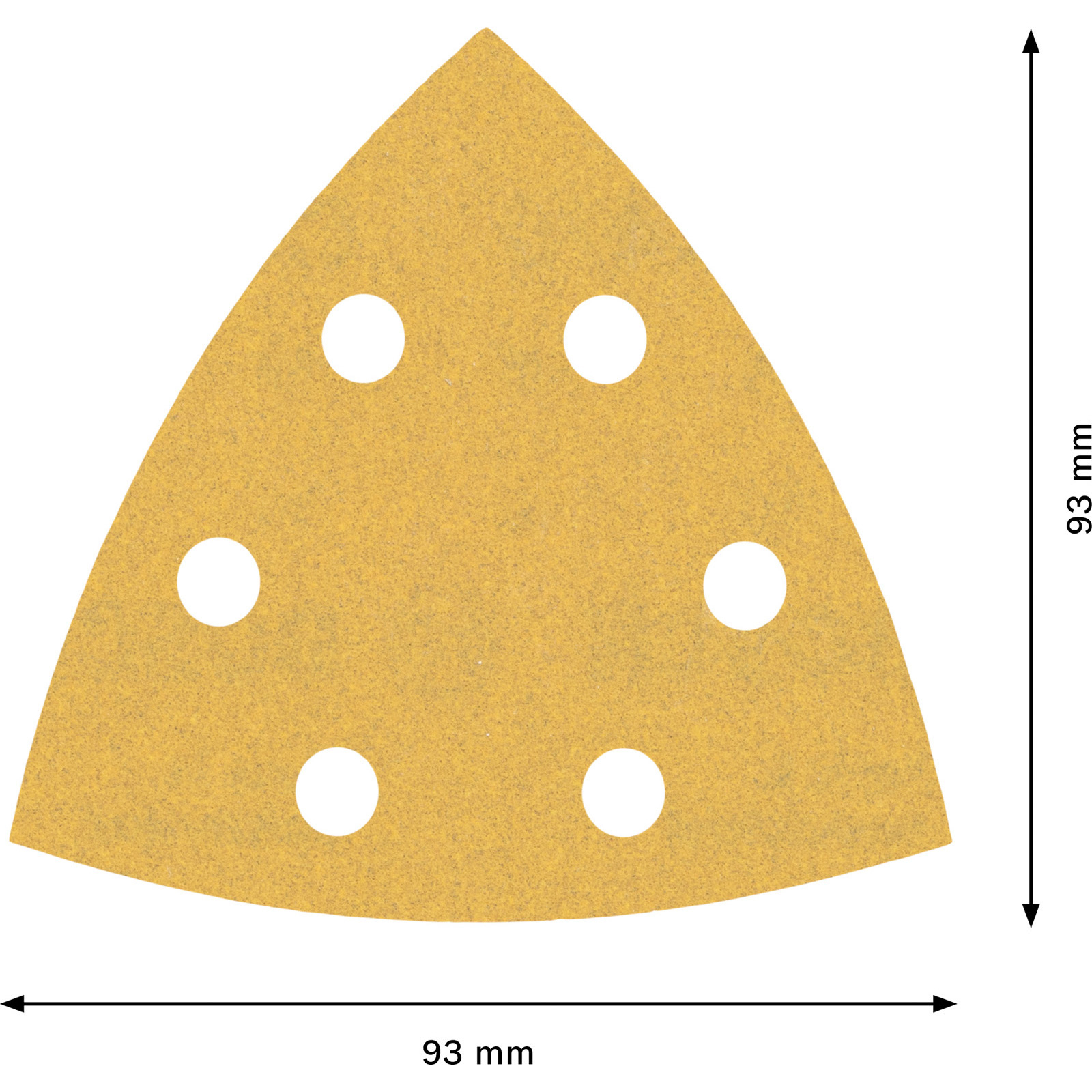 Bosch 50x Expert C470 Schleifpapier für Deltaschleifer 93 mm G 180 - 2608900931