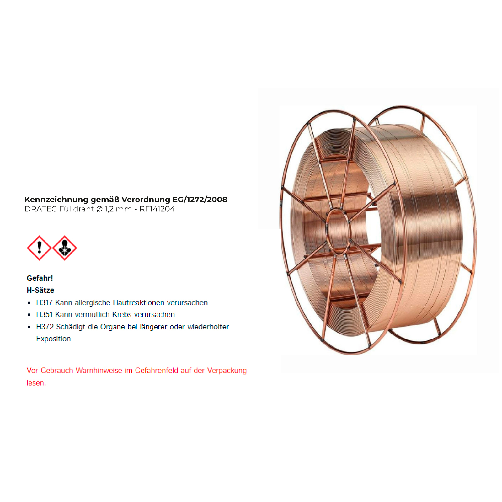 DRATEC Fülldraht Ø 1,2 mm - RF141204