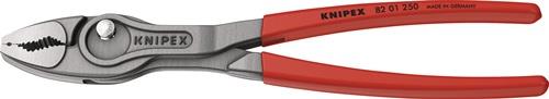 Frontgreifzange TwinGrip Länge 250mm Ku. überzogen grau atramentiert KNIPEX