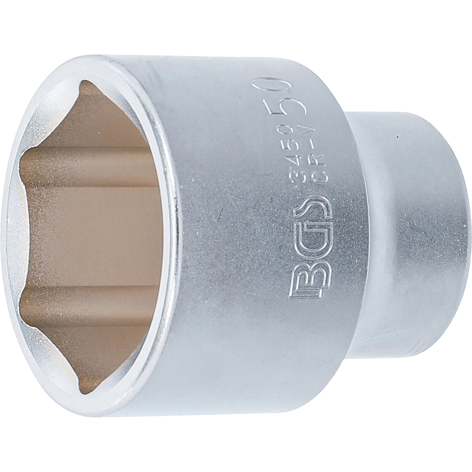 BGS Steckschlüssel-Einsatz Sechskant Antrieb Innenvierkant 20 mm (3/4") SW 50 mm - 3450