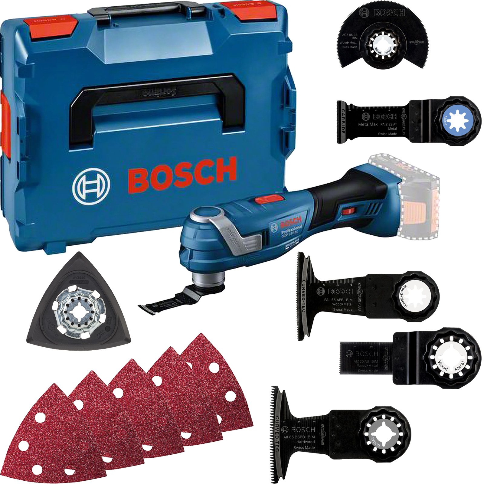 Bosch Akku-Multi-Cutter GOP 18V-34 inkl. Zubehör in L-Boxx 136