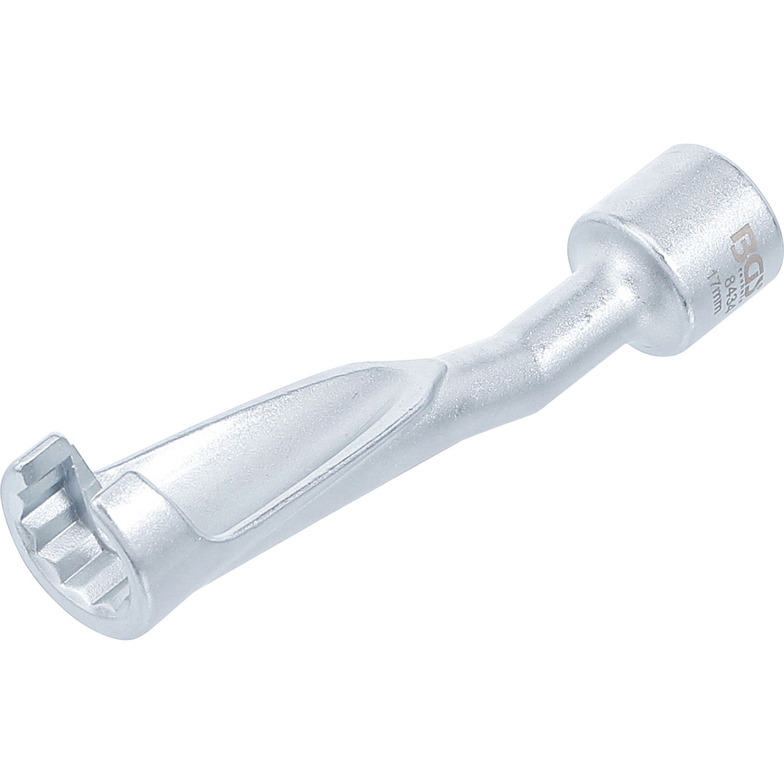 BGS Spezial-Schlüssel für Einspritzleitungen für BMW / Opel 2.5TD / Mercedes-Benz Antrieb 12,5 mm (1/2") SW 17 mm - 8434