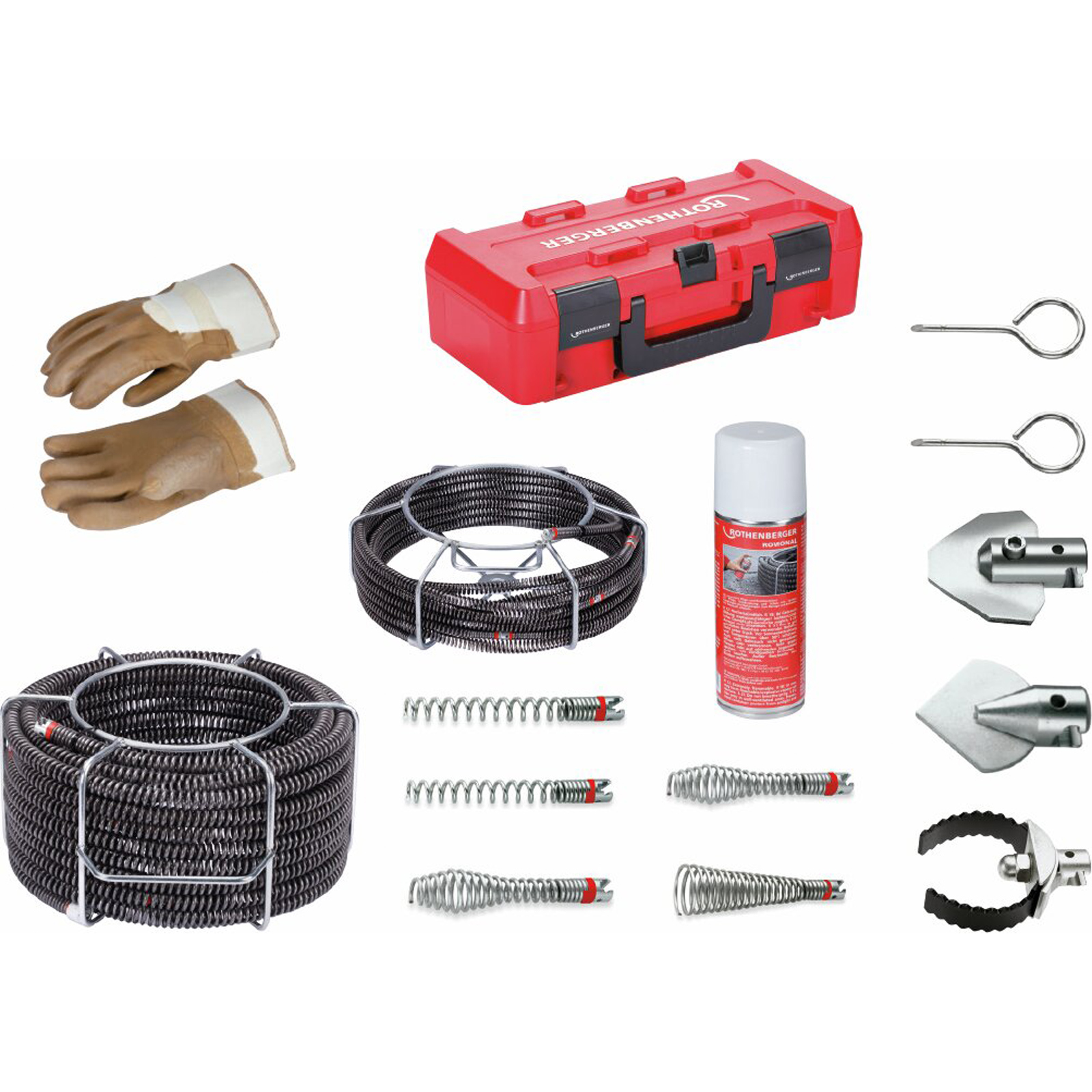 ROTHENBERGER Spiralen-/Werkzeugset Standard, 16-22mm, ohne Führungsschlauch - 072956X