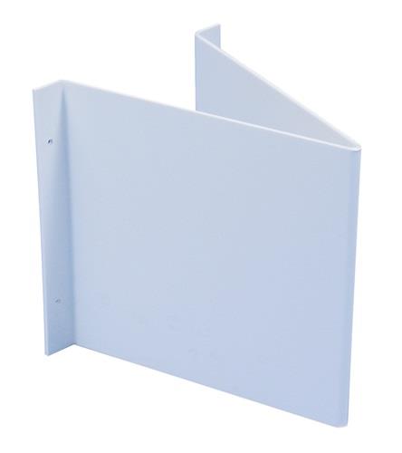 Winkelschild L148xB148 mm blanko weiß - WINK 148K