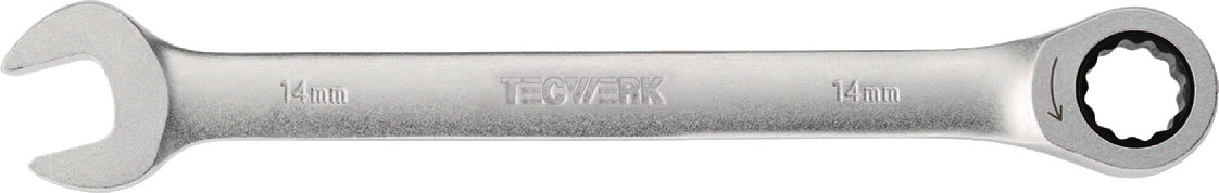 Maulringratschenschlüssel SW 10mm L.160mm ger.TECWERK