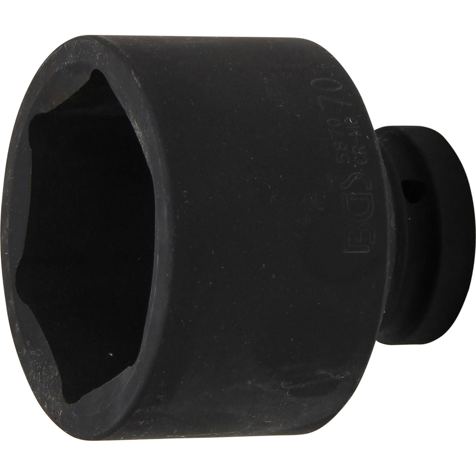 BGS Kraft-Steckschlüssel-Einsatz Sechskant Antrieb Innenvierkant 25 mm (1") SW 70 mm - 5870