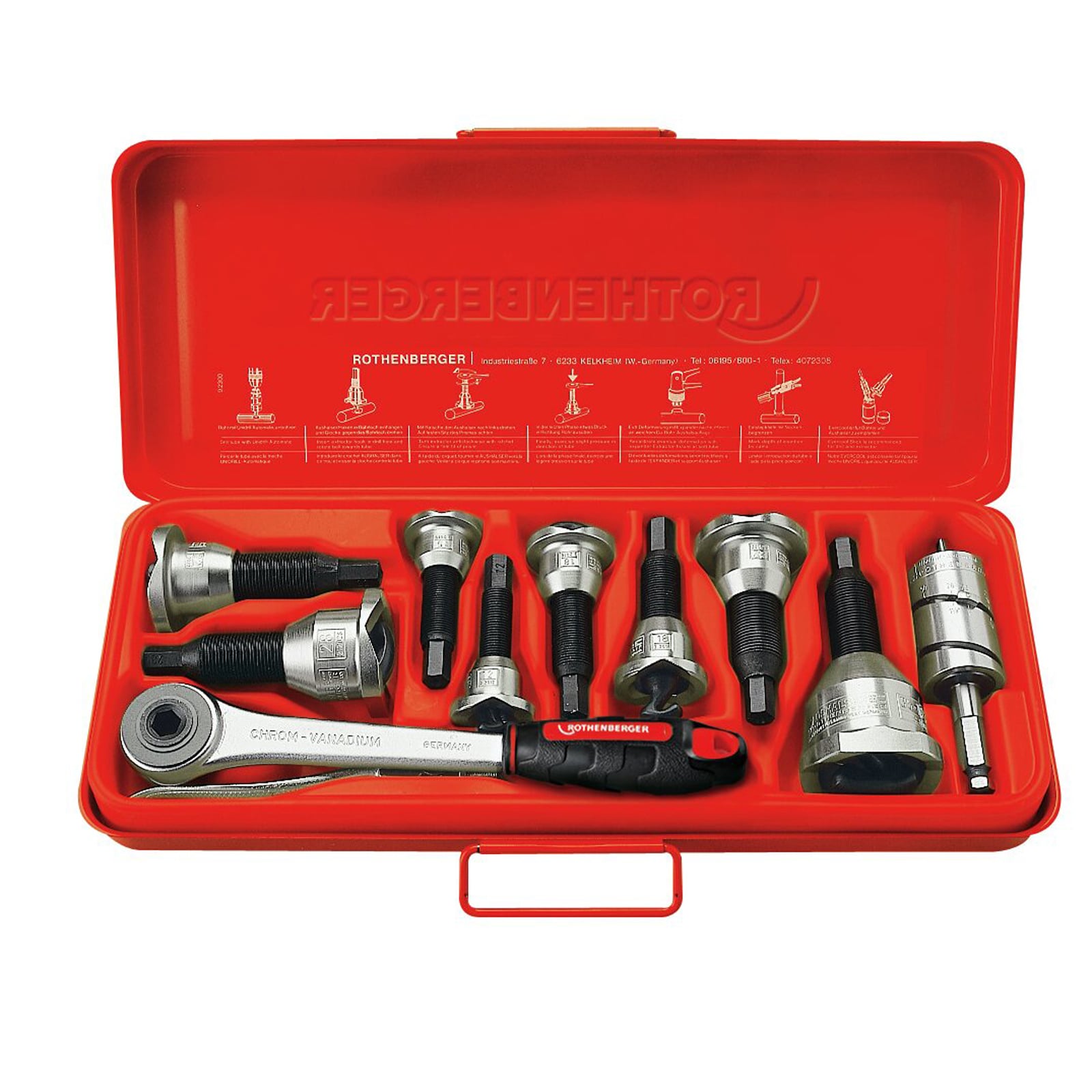 ROTHENBERGER Aushalser Set, 1/2-3/4-1" - 22135