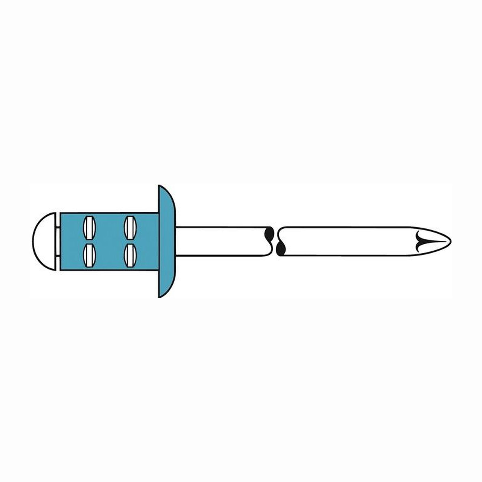 GESIPA Blindniet PolyGrip Nietschaft d x l 4,8 x 10 mm - 1433914