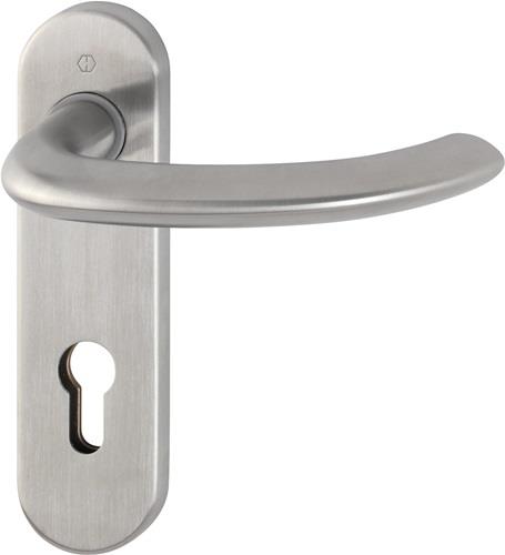 HOPPE Kurzschildgarnitur Mar.E1138Z/353K VA F69 PZ rd Drückergrt - 3042265