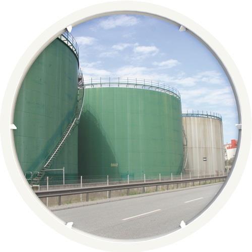 dancop Verkehrsspiegel D.600 mm Kunststoff, weiß - ED-U 60