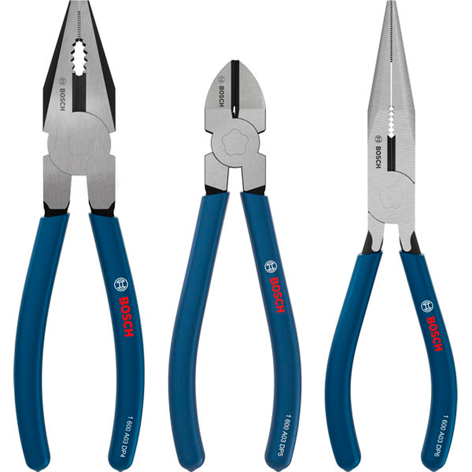 Bosch Zangen-Set tauchbeschichtete rutschfeste Griffe 3-tlg. - 1600A03DN3