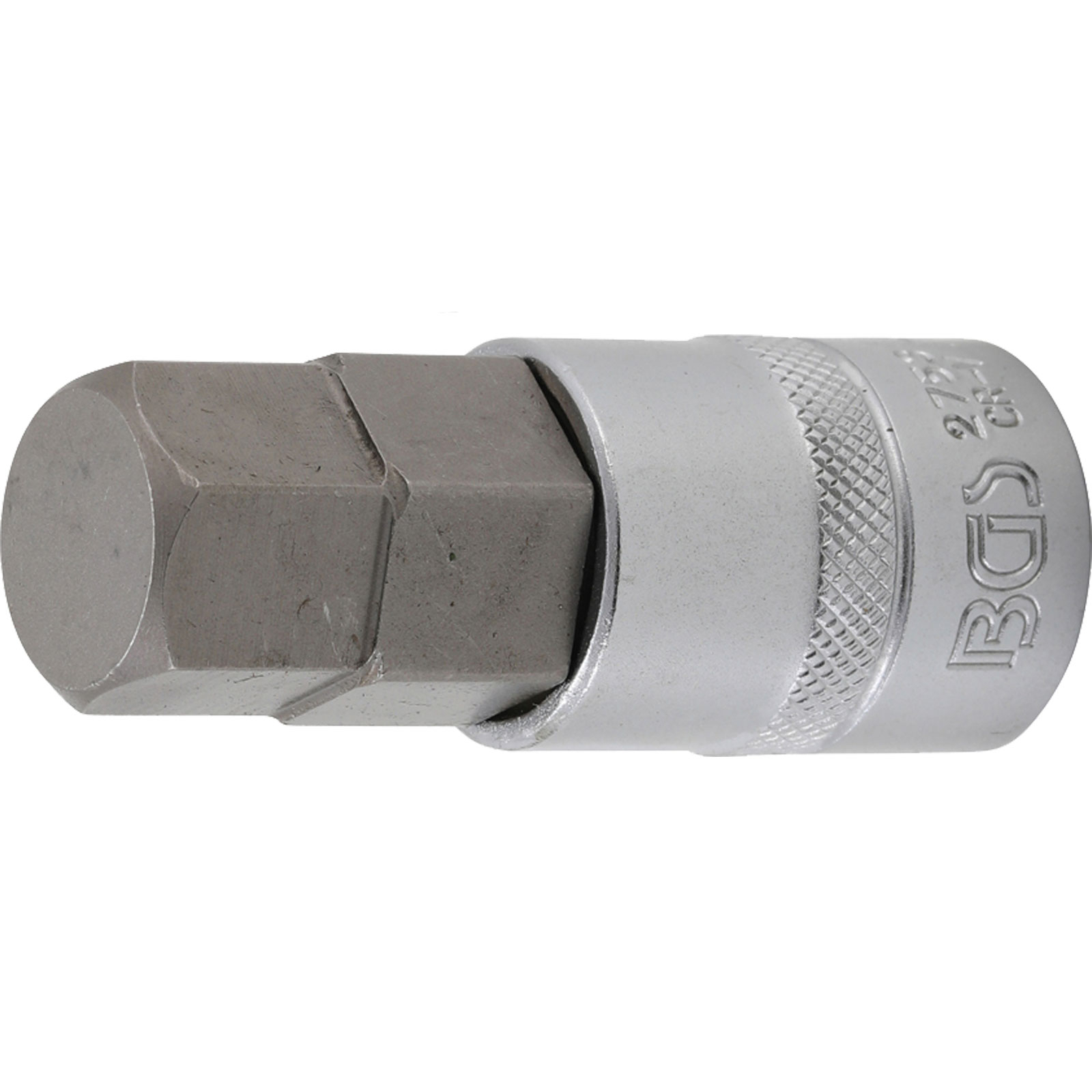 BGS Bit-Einsatz Länge 70 mm Antrieb Innenvierkant 12,5 mm (1/2") Innensechskant 13/16" - 2753