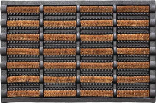 Fußmatte schwarz/natur 60% Gum./40% Kokos L600xB400xS25mm