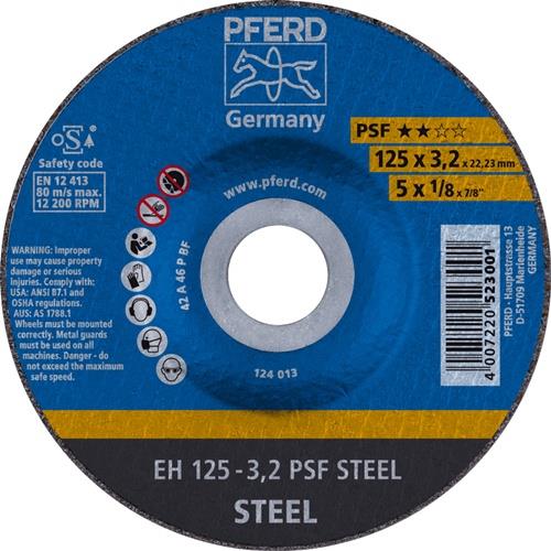 Trennscheibe PSF STEEL D125x3,2mm gekr.STA Bohr.22,23mm PFERD