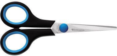 Westcott Schere Easy Grip E-30252 00 13cm Linkshänder blau