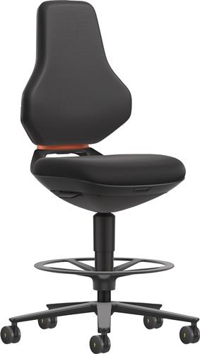 Arbeitsdrehstuhl Alu.anth.Supertec schwarz 570-810mm