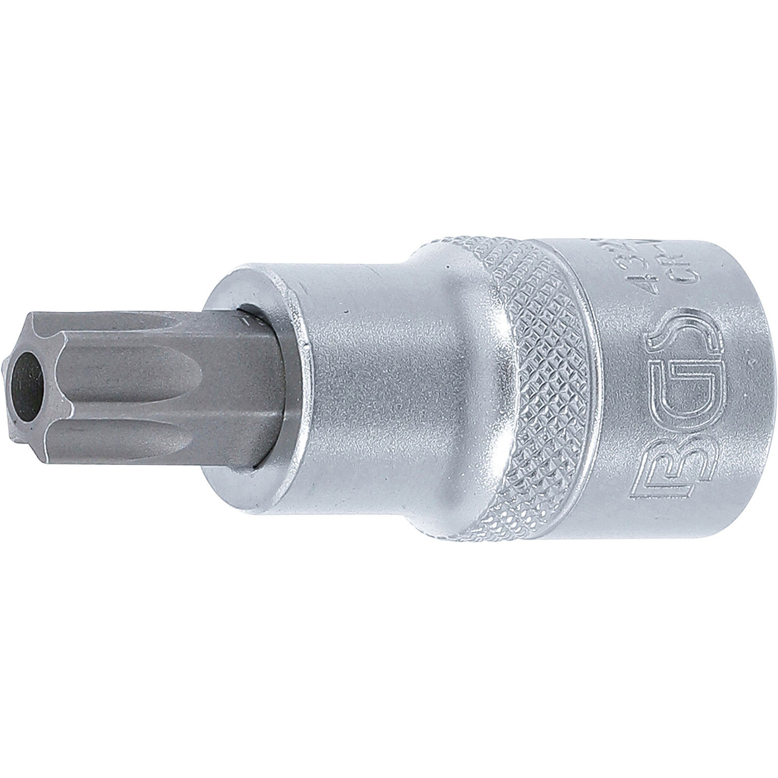 BGS Bit-Einsatz Antrieb Innenvierkant 12,5 mm (1/2") T-Profil (für Torx) mit Bohrung T55 - 4329