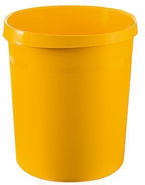 HAN Papierkorb GRIP 18190-15 18Liter Kunststoff gelb