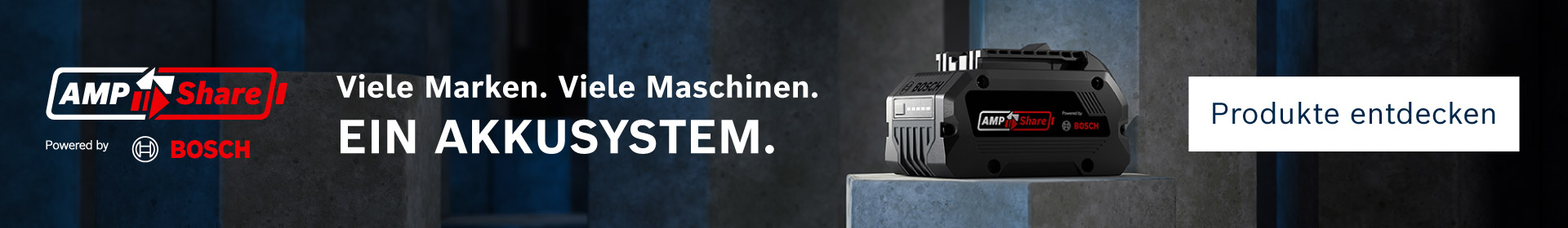 Bosch Professional Werbebanner für Akku-Werkzeuge