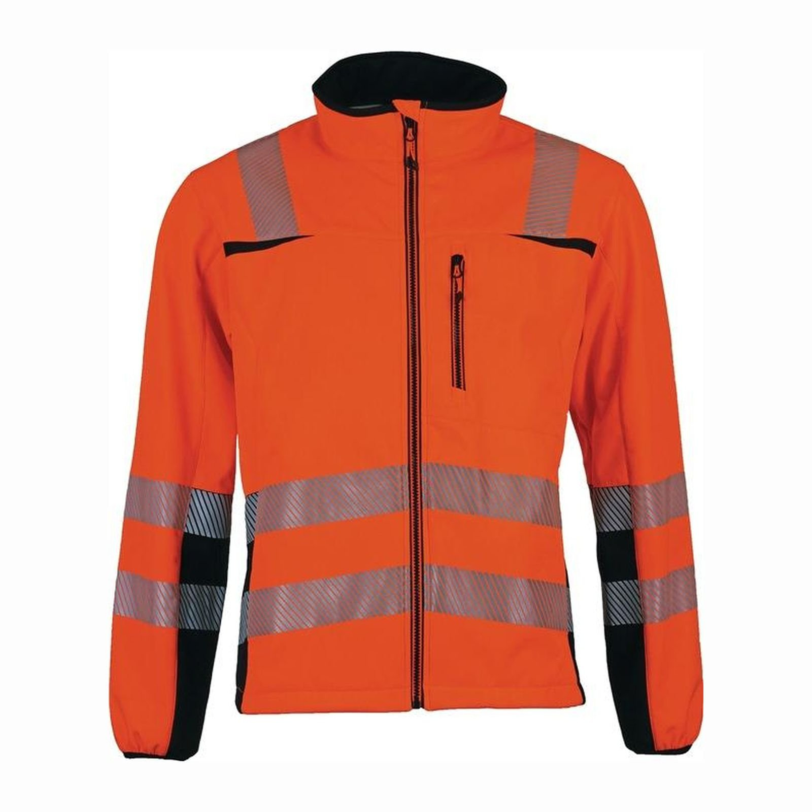 ASATEX Warnschutz-Softshelljacke Prevent® Trendline orange / schwarz