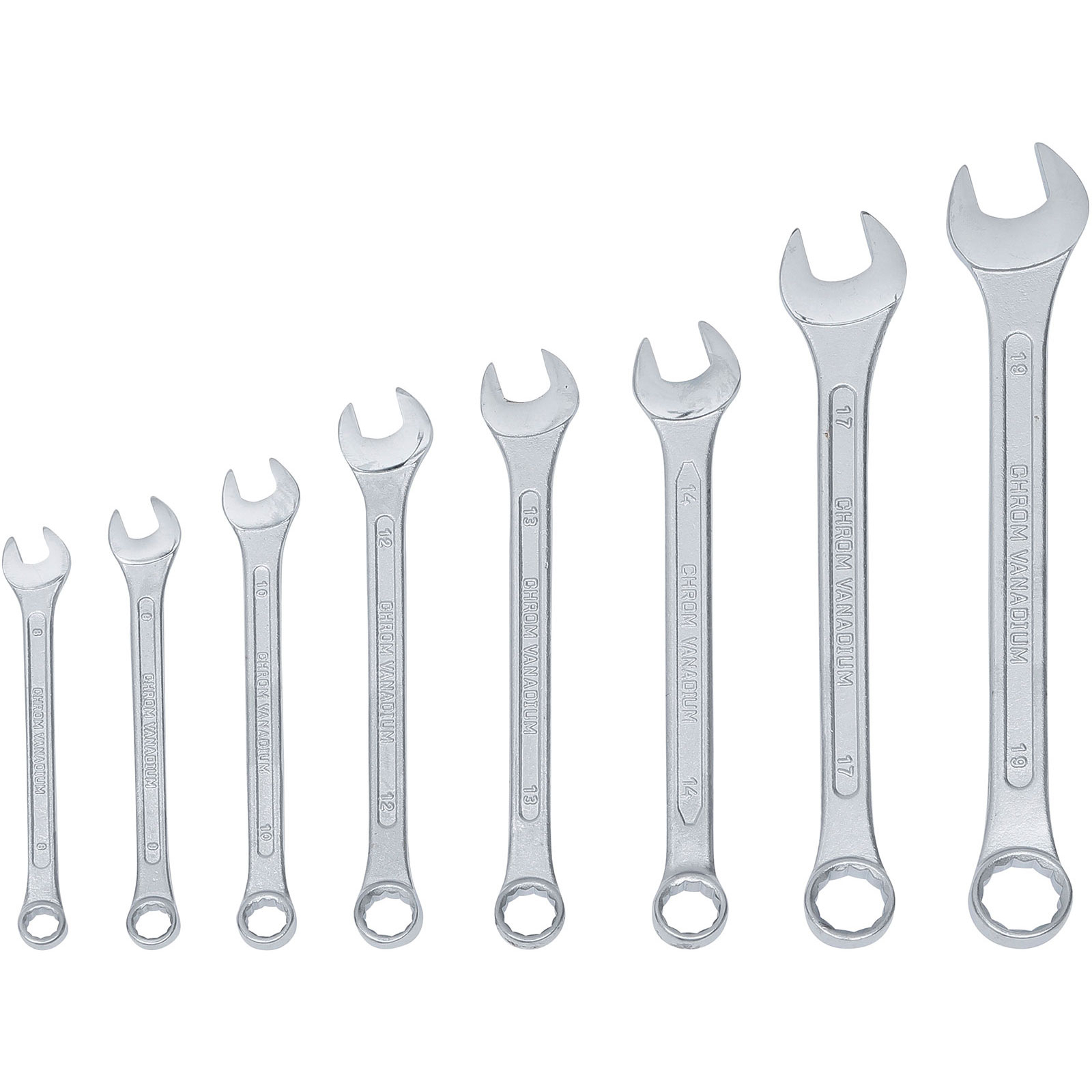BGS Maul-Ringschlüssel-Satz SW 8 - 19 mm 8tlg. - 1193