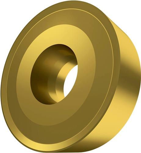 Drehwendeschneidplatte ISO RCMX 2006MOS-341:6630 D.6,5mm MT-CVD beschichtet Gold