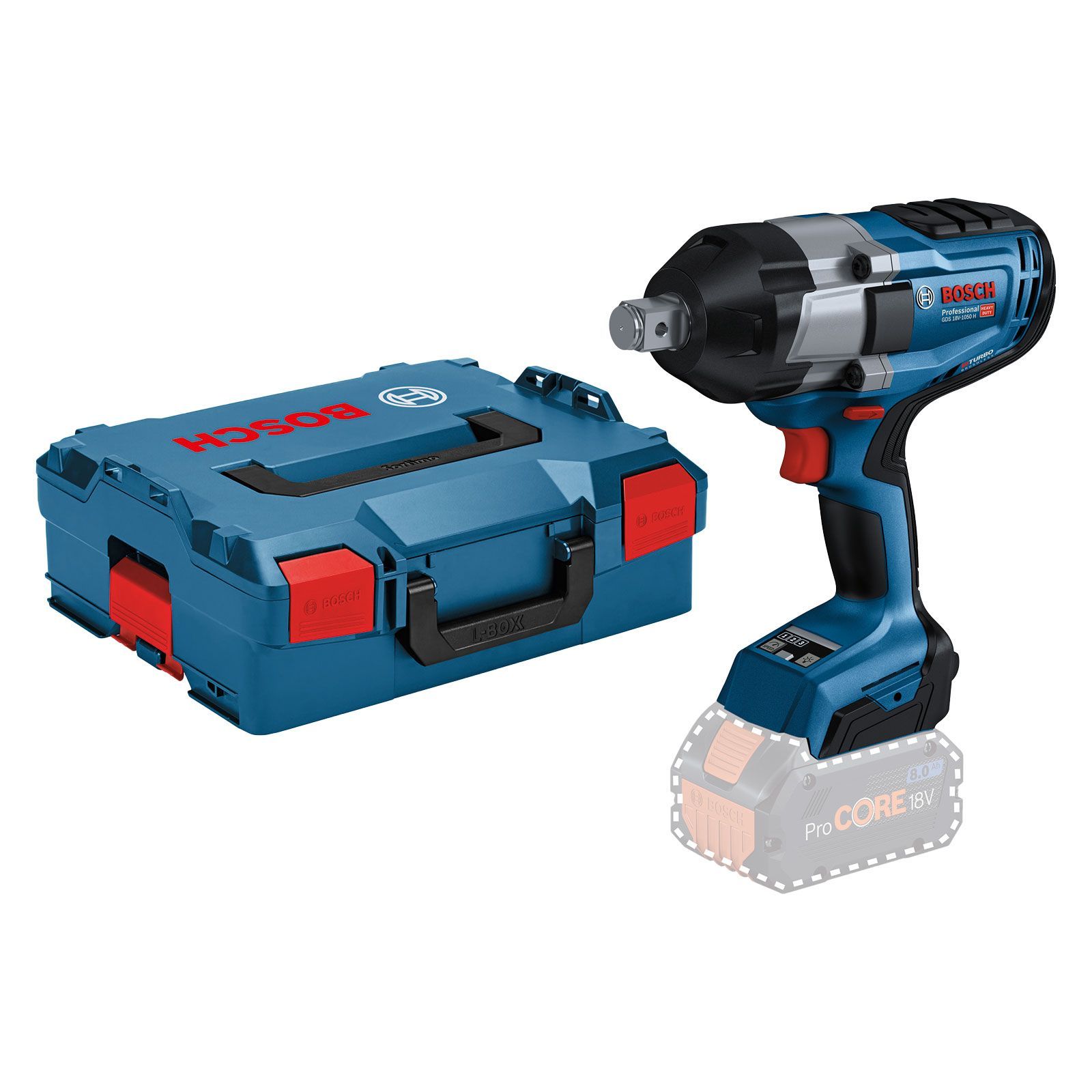 Bosch Akku-Drehschlagschrauber GDS 18V-1050 H Solo in L-Boxx - 06019J8501