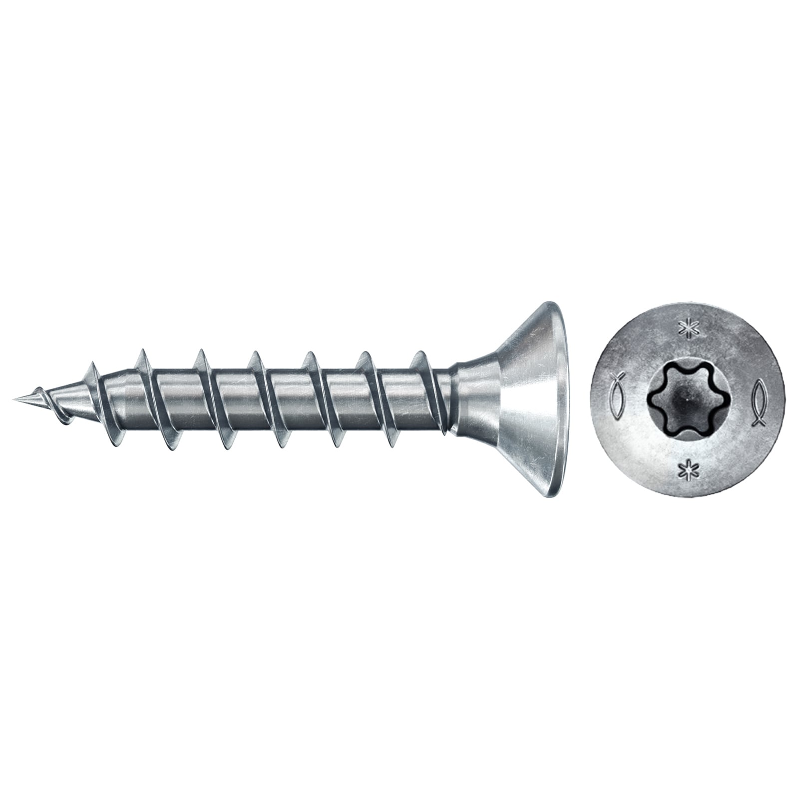 fischer Spanplattenschraube PowerFast FPF II CTF 3,0 x 12 BC 35 Senkkopf Innenstern TX Vollgew. - 577955