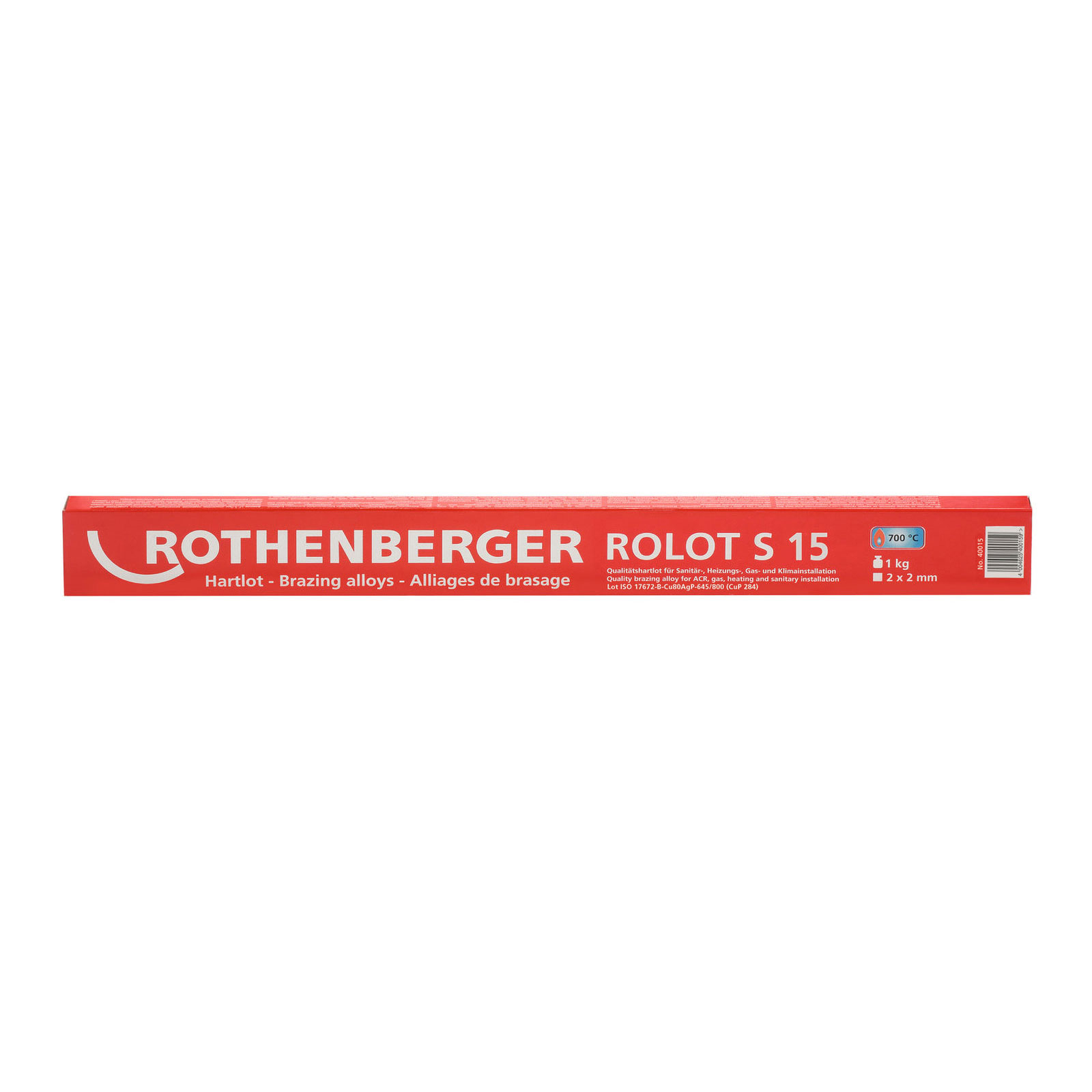 ROTHENBERGER ROLOT S15,nach ISO 17672, 2x2x500mm, 1kg - 40015