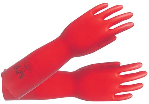 ANSELL Chemiehandschuh AlphaTec Sol-Vex 37-900 rot EN 388 EN 374 ISO 9001