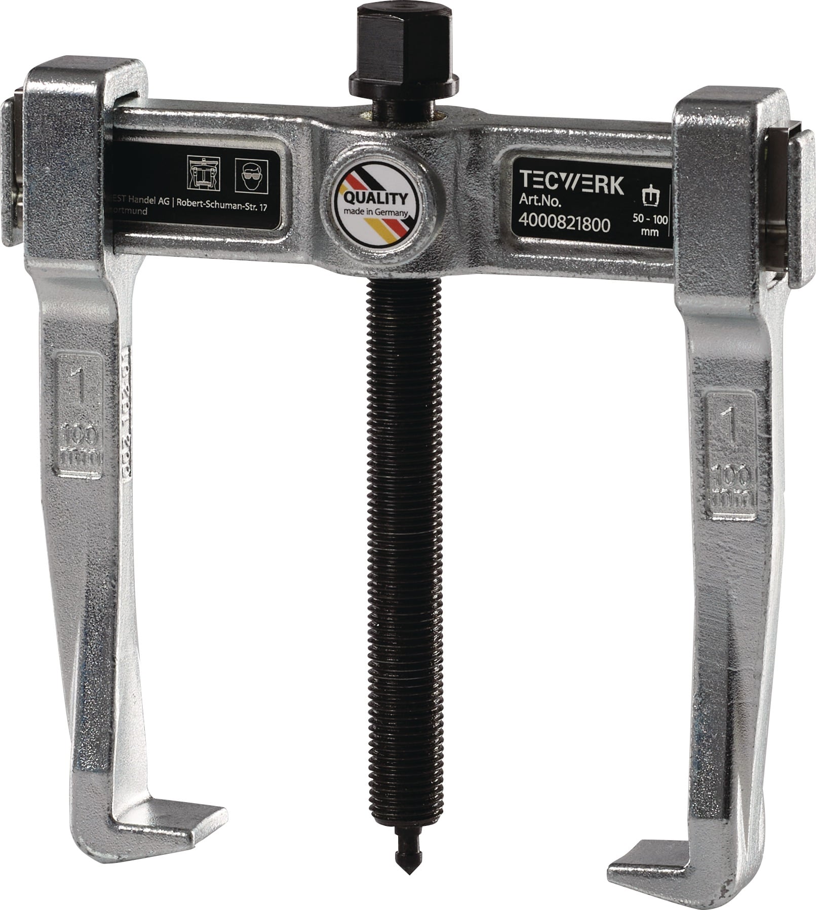 Abzieher Spann-T.100mm Spann-W.100mm G.1,06kg TECWERK