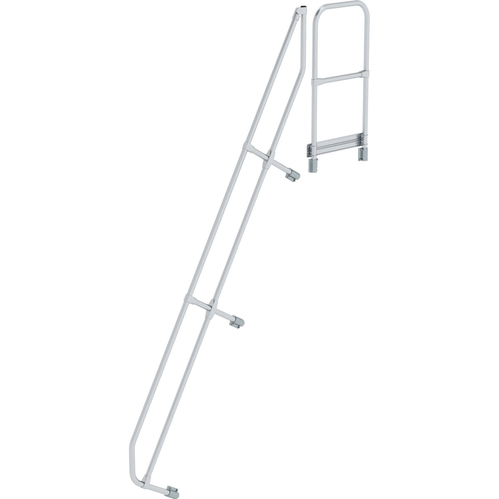 Günzburger Steigtechnik zweiter Handlauf für Treppe mit Plattform 60° mit 11 Stufen - 600591