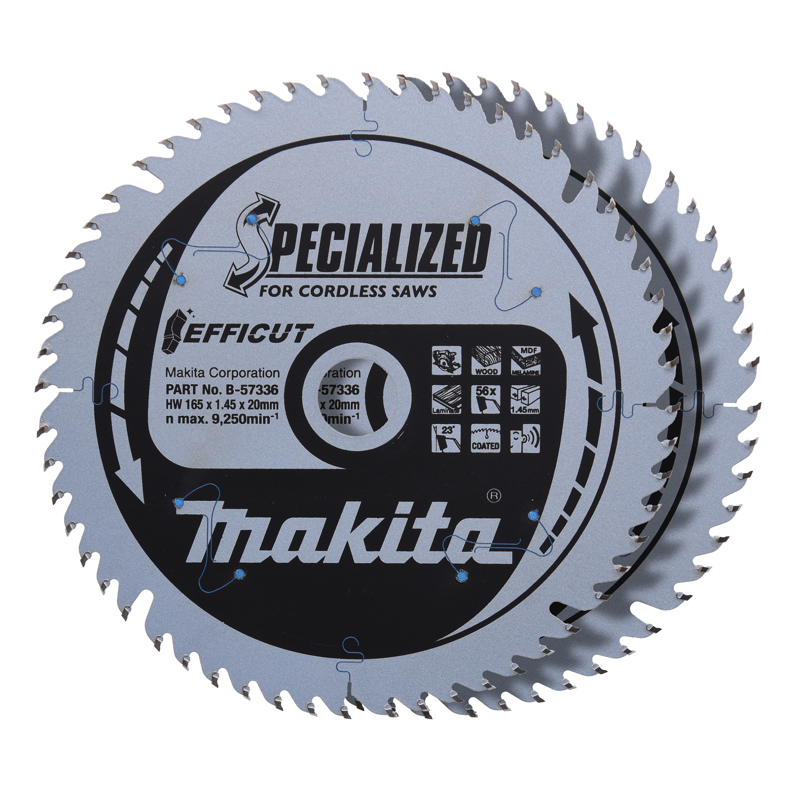 Makita EFFICUT Sägeb.165x20x56Z 2Stk. - B-57336-2