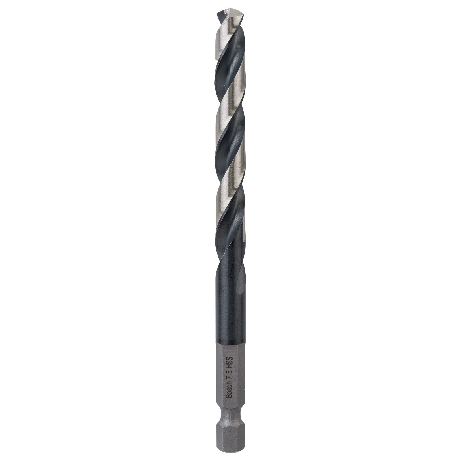 Bosch 1x HSS Spiralbohrer Impact Control mit Sechskantschaft 7,5 x 69 x 109 mm - 2608577128